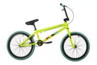 Велосипед Novatrack BMX Wolf 20" (2023) (Велосипед NOVATRACK 20" BMX WOLF сталь 21'', зеленый, U-BRAKE)