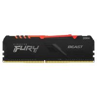 Оперативная память DDR-4 DIMM 16Gb PC-28800 3600Mhz CL18 Kingston Fury Beast RGB KF436C18BBA/16