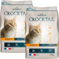 FLATAZOR CROCKTAIL ADULT LARGE BREED для взрослых кошек крупных пород (2 + 2 кг)