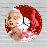 Часы из винила Redlaser "Мэрилин Монро, Marilyn Monroe, портрет монро" VW-10982