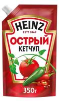 Упаковка из 16 штук Кетчуп Heinz Острый дой-пак 320г