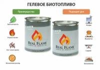 Топливо для фондю, мармитов, саджей "Real Flame" гель 2 шт