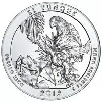 (011d) Монета США 2012 год 25 центов "Эль-Юнке" Медь-Никель UNC