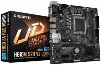 Материнская плата mATX GIGABYTE H610M S2H V2 DDR4 (LGA1700, H610, 2*DDR4 (3200), 4*SATA 6G, M.2, 2*PCIE, Glan, D-Sub, DVI-D, DP, HDMI, 2*USB 3.2, 4*U