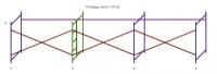 Леса строительные (ДхВ) 9х2 метра без настилов