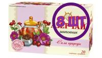 Azercay tea "Сила природы" Чайн.напиток с Шиповником 20 пак.х 1,8 г конв. (комплект 8 шт.) 2760551