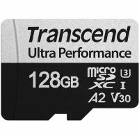 Флеш-накопитель Transcend Карта памяти Transcend 128GB UHS-I U3 microSD w/ adapter A2 Ultra Performance R/W:160/125 MB/s