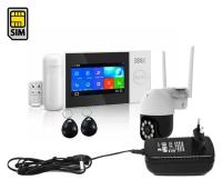 Комплект GSM/Wi-Fi сигнализация с уличной камерой: Strazh Сенсор-GSM и HD-ком 0110-ASW5-8GS (E1866EU) для дома. До 90 беспроводных датчиков