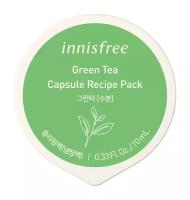 Капсульная ночная маска на основе зелёного чая Innisfree Green Tea Capsule Recipe Pack