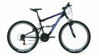 Велосипед Forward Raptor 27.5 1.0 (2021) (Велосипед FORWARD RAPTOR 27,5 1.0 (27,5" 18 ск. . 16"), черный/фиолетовый, RBKW1F17E013)