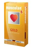 Презервативы Masculan Gold с ароматом ванили - 10 шт. (цвет не указан)