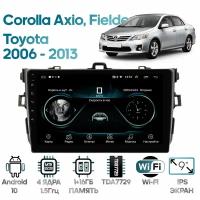 Штатная магнитола Wide Media Toyota Corolla Axio, Fielder 2006 - 2013 / Android 9, 9 дюймов, WiFi, 1/32GB, 4 ядра