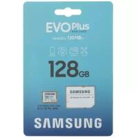 Micro SD 128GB SAMSUNG EVO PLUS microSDXC Class 10, UHS-I, (SD адаптер) 130MB/s /EU MB-MC128KA/EU