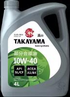 TAKAYAMA Масло Моторное Takayama Sae 10W-40, Api Sl/Cf 4Л ( Пластик )