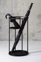 Зонтница металлическая DOBRO METALL черная 630*350*350 с отсеком для маленьких зонтов и тростей