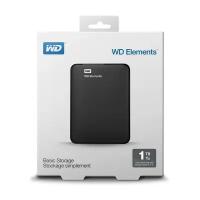 Внешний HDD 1Tb WD Elements WDBUZG0010BBK-WESN