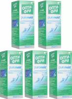 Растворы для контактных линз Alcon Opti - Free Pure Moist 1500 мл (5 растворов по 300 мл) + 5 контейнеров для линз. Алкон Опти-Фри Пьюр Мойст