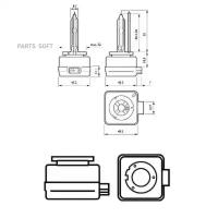 PHILIPS 42403XV2S1 лампа D3S 42V-35W (PK32D-5)4800K X-TREMEVISION GEN 2 (PHILIPS)