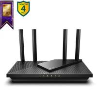 TP-LINK Wi-Fi роутер TP-LINK Archer AX55 802.11abgnacax 2976Mbps 2.4 ГГц 5 ГГц 4xLAN черный