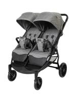 Коляска прогулочная для двойни Everflo Twins E-2020 grey