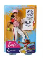 Кукла Barbie Барби Олимпийская спортсменка, Бейсболистка GJL77