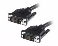 Кабель BaseTech DVI-D(M)―DVI-D(M) Dual Link, экран, 1.8м, чёрный (BT-DVID-DVID-1.8M-BK)