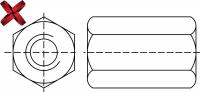 Гайка DIN 6334 А2 шестигранная удлиненная M5 Gk08005А2