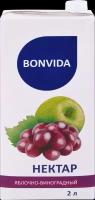 Нектар BONVIDA Яблочно-виноградный, 2л