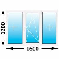 Пластиковое окно Veka WHS трехстворчатое 1600x1200 (ширина Х высота) (1600Х1200)