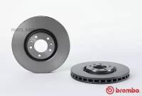 BREMBO 09.7680.11 Диск тормозной передн PEUGEOT 607 (9D, 9U) (01/00-) F