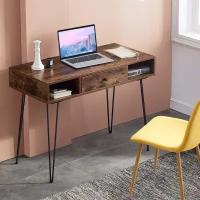 Консольный-Компьютерный стол с ящиком с стиле Ретро