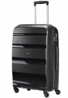 Чемодан на колесах American Tourister Bon Air ручная кладь, 55 см, черный