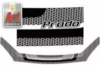 Дефлектор капота для Toyota Land Cruiser Prado 2004-2009 Серия Art черная
