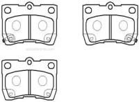 HSB HP5174 Колодки тормозные дисковые TOYOTA: Crown 03.12- \ LEXUS: GS430 06-: LEXUS: IS200, 250, GS300, 430