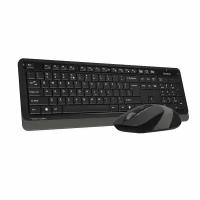 Комплект (клавиатура+мышь) A4TECH Fstyler FG1010, USB, беспроводной, черный и серый [fg1010 grey]