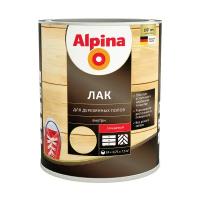 Лак для деревянных полов Alpina, алкидно-уретановый, глянцевый, 0,75 л