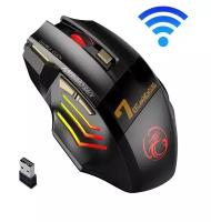 Игровая мышь беспроводная GW X7, 3200DPI, RGB, бесшумный клик, Bluetooth, цвет Черный