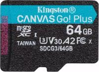 Карта памяти MicroSDXC 64Gb Kingston SDCG3/64GbSP Canvas Go! Plus Class10 w/o adapter