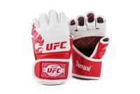 Перчатки UFC Premium True Thai MMA для грэпплинга белые (размер L)