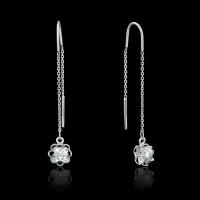 PLATINA jewelry Золотые серьги с вставками Swarovski 02-3736-00-501-1120-38