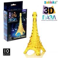 ZABIAKA 3D пазл «Эйфелева башня», кристаллический, 10 деталей, цвета микс