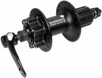 Втулка передняя Shimano Deore, M525A, 36 отв (Втулка пеедняя Deore, M525A, 36 отв, QR, 6-болт, черн., EHBM525AALS)