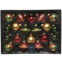 Kaemingk Набор стеклянных шаров Christmas Candy: Рождественский, 4-6 см, 20 шт 061629