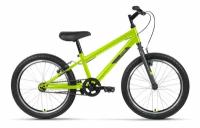 Велосипед ALTAIR MTB HT 1.0 20" (2022) (Велосипед ALTAIR MTB HT 20 1.0 (20" 1 ск. рост. 10.5") 2022, ярко-зеленый/серый, IBK22AL20078)