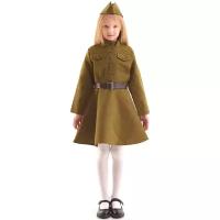 Бока С Детская военная форма Солдаточка в платье, рост 122-134 см 2547