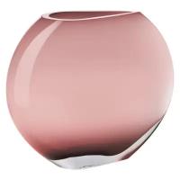 Ваза овальная Krosno Сфера 29 см, стекло, розовая