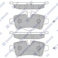 HI-Q SP2246 колодки дисковые задние\ BMW (БМВ) Mini (Мини) cooper 1.3-1.6i / 1.6d 06