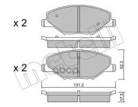 22-1006-0_Колодки Дисковые Передние! Skoda Fabia 1.2, Vw Polo Rus 1.6 12> Metelli арт. 2210060