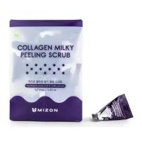 Пилинг-скраб MIZON Молочный с коллагеном Collagen Milky Peeling Scrub, 24 х 7 г