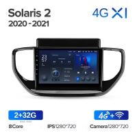 Штатная магнитола Teyes X1 Wi-Fi + 4G Hyundai Solaris 2 2020-2021